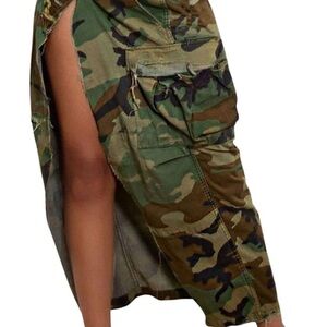 Amazon Camouflage Midi Skirt